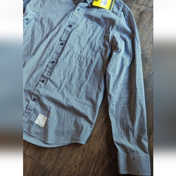 Five Four Poggy The Man Men's Long Sleeve Button Down Shirt Check Print Sz Large - Picture 7 of 16